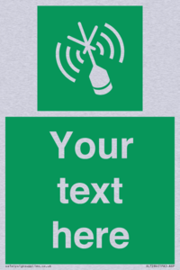 Custom sign safe condition Emergency position beacon